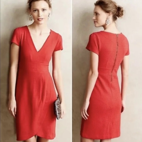 Maeve Anthropologie Tulip Skirt Zip Dress Midi XS - Picture 1 of 8